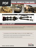 Simple To Deploy: HMMWV Tow Bar - Tow Capacity: Up To 17,500 Lbs WLL Medium Tow Bar - Tow Capacity: Up To 44,000 Lbs WLL