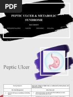 Peptic Ulcer & Metabolic Syndrome