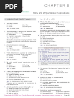 How Do Organisms Reproduce: 1. Objective Questions