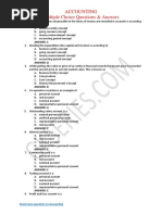 Accounting Multiple Choice Questions & Answers: Answer: C