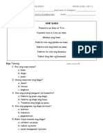 Panimulang Pagtatasa Sa Filipino Grade Level 1 Set A - D