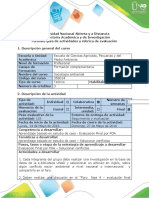 Guía de Actividades y Rubrica de Evaluación Fase 4 Evaluación Final Solucionar Conflictos