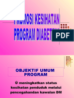 PROMOSI KESIHATAN - PENCEGAHAN PROGRAM KAWALAN DIABETES Yes