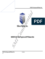 Onf Ide Ntia L: SM3267AC/AE Test Program and ISP Release Note