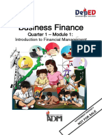 Senior 12 Business Finance - Q1 - M1 For Printing