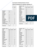 Session Assignments Division 1