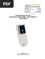 Manual Espectrofotometro Pce CSM 1 2 4 v1 - 1283549