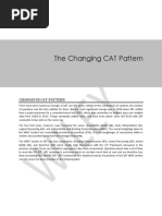 CAT The Changing CAT Pattern