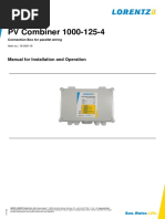 Lorentz - Pvcombiner 1000 125 4 Manual - en PDF