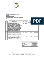 Cotizacion Fabricacion e Intalacion de Mezzanine