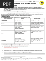 Types of Media: Print, Broadcast and New Media