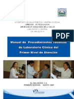 Manual Procedimientos Lab. Clinico