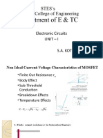 Lect 8 - Non Ideal Current Voltage Characteristics