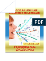 Ejercicios de Lenguaje para Dislalia PDF