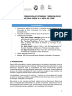 Estudio Sobre Micronutrientes en Niños Chilenos