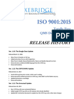 Release History: Totally Free QMS Documentation Template Kit