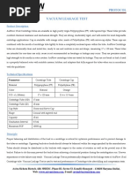 Data Sheet - Vacuum Leakage Test