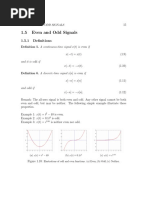 1.5 Even and Odd Signals: 1.5.1 Definitions