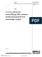 Specifications For Power-Driven Travelling Jib Crane (Rail Mountes Low Carriage) BS - 357 PDF