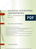 Financial Accounting and Reporting: Pas 7 - Statement of Cash Flows