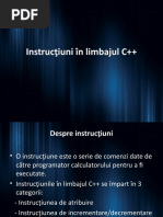 Instrucţiuni-În-Limbajul C++