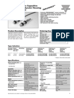 Proximity Sensors Capacitive Thermoplastic Polyester Housing Type CA, M18, AC