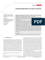 Risk Assessment For Metalworking Fluids and Cancer Outcomes