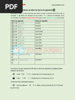 Co Mo Decir La Hora en Japone S. Yo Te Formo PDF