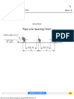 Pipe Line Spacing Chart PDF