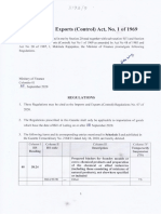 Imports and Exports (Control) Act, No. 1 of 1969: Regulations