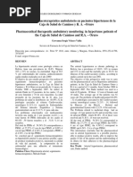 Seguimiento Farmacoterapéutico Ambulatorio en Pacientes Hipertensos de La Caja de Salud de Caminos y R A Oruro