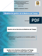 Modelos de Gestión de Las Medicina Del Trabajo