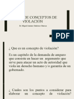 Taller de Redacción de Conceptos de Violación. D. Amparo