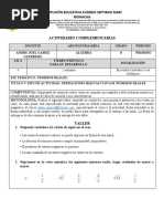 8 ALGEB - Guía Complementaria #2