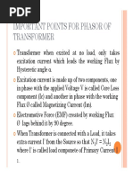 Transformer Phasor Diagram