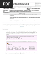 Taller de Nivelación Octavo Segundo Bimestre