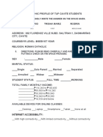 Demographic Profile of Tup Cavite Students PDF