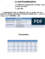 Permutation and Combination