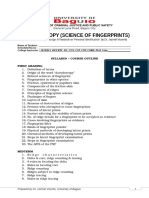 Dactyloscopy (Science of Fingerprints)