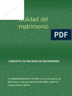 Nulidad Del Matrimonio (3ra Sesión)