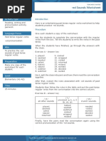 Ed Sounds Worksheet: Activity Type