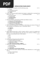 Solutions For Heat Transfer Quiz-IV: D. Velocity