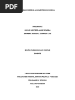 Trabajo Sobre La Argumentacion Juridica