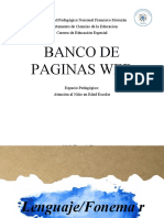 Banco de Paginas Web Escolar