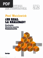 2.2.1. Las Dos Realidades. Planolandia. ¿Es Real La Realidad - Watzlawick, Paul