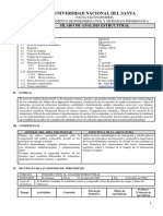 Sílabo Análisis Estructural I 2020-1 PDF