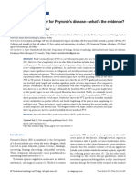 Penile Traction Therapy For Peyronie's Disease-What's The Evidence?