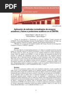 Aplicacion de Metodos Normalizados de Ensayos Acusticos y Fisicos A Protectores Auditivos en El CINTRA - Miretti & Et Al - 2009 - Argentina PDF