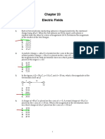 Electric Fields: Multiple Choice