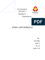 India and Somalia: Economics Project